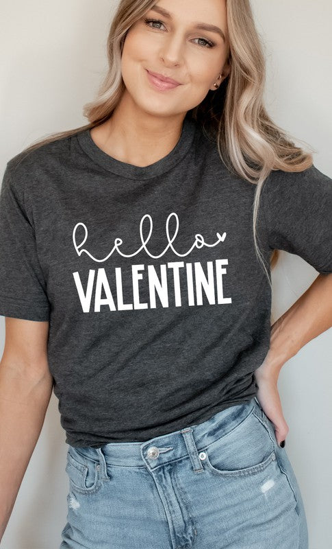 Hello Valentine PLUS SIZE Graphic Tee T-Shirt