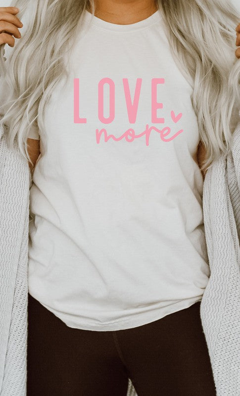 Love More Heart PLUS SIZE Graphic Tee T-Shirt