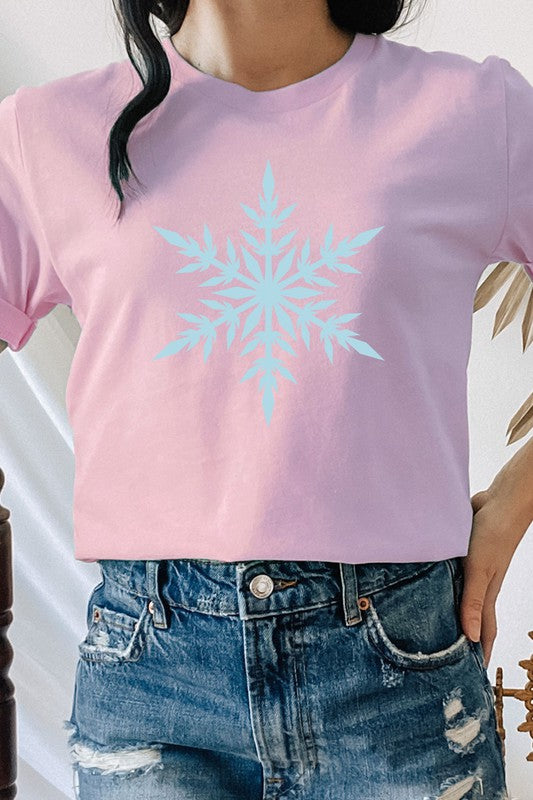 Snowflake Winter Season Freezing Cold Graphic Tee T-Shirt