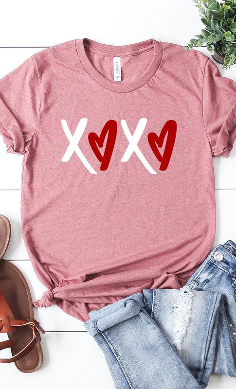 XOXO Heart Graphic Tee T-Shirt PLUS