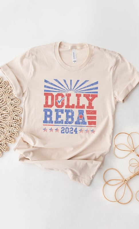 Dolly and Reba 2024 PLUS SIZE Graphic Tee T-Shirt