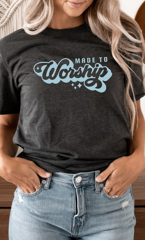 Made To Worship Spring Star Easter Graphic Tee T-Shirt