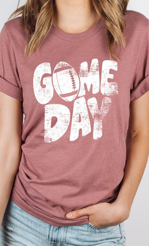 Distressed Game Day Graphic Tee T-Shirt