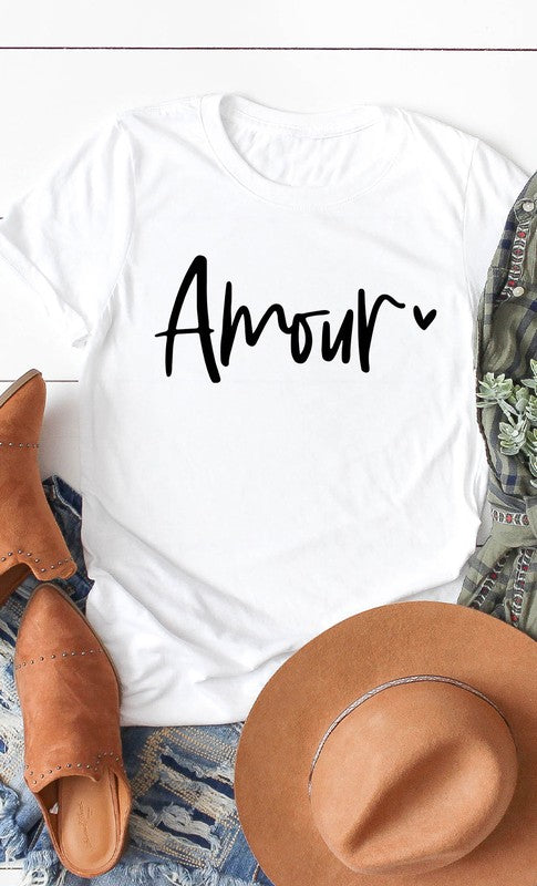 Amour Valentines Graphic Tee T-Shirt