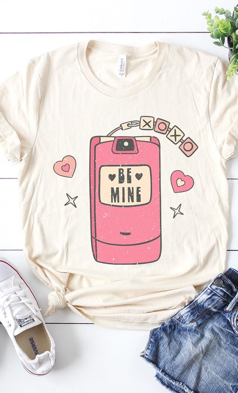 Retro Be Mine Phone Graphic Tee