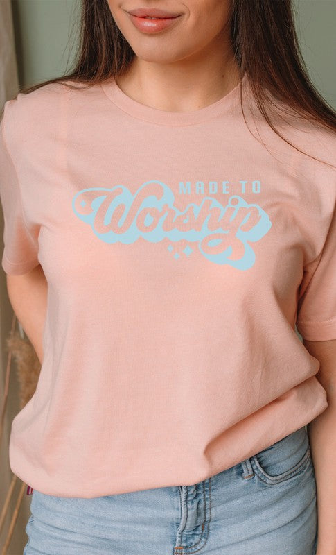 Made To Worship Spring Star Easter Graphic Tee T-Shirt