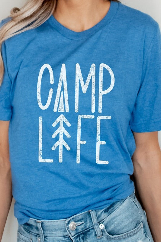 Camp Life Tree Summer Adventure Graphic Tee