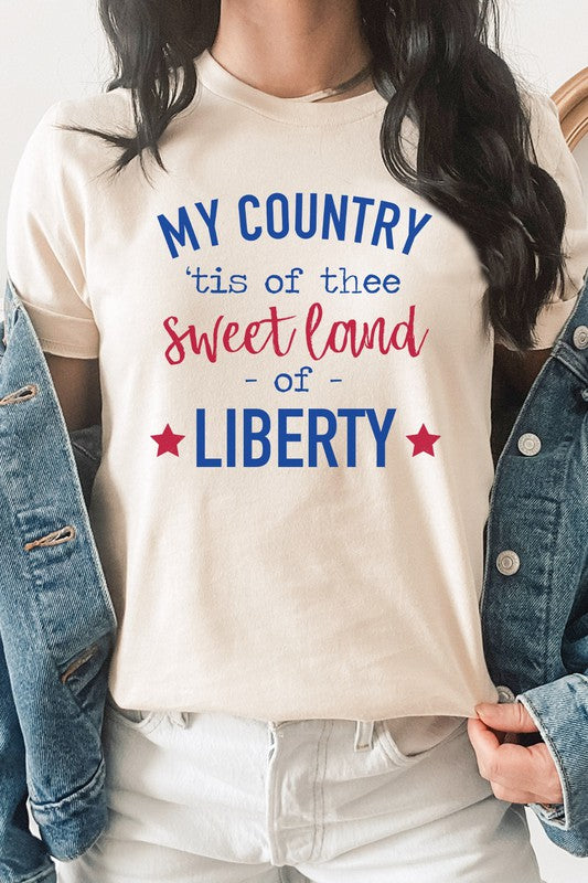 My Country Tis Of Thee Sweet Land Graphic Tee