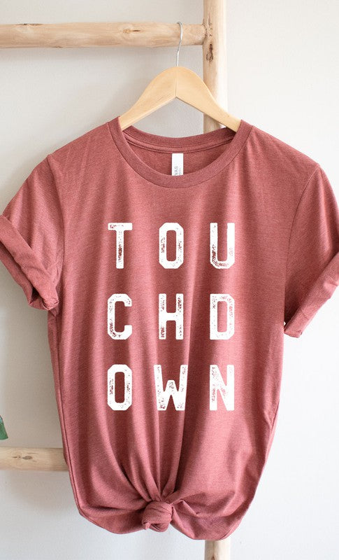 Retro Touchdown Graphic Tee T-Shirt