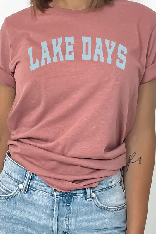 Lake Days Summer Fun Water Vacation Graphic Tee