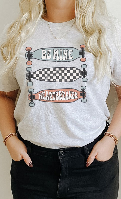 Be Mine Heartbreaker Skateboard PLUS Graphic Tee T-Shirt