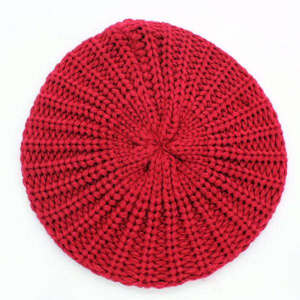 KNITTED CABLE KNIT FASHION BERET