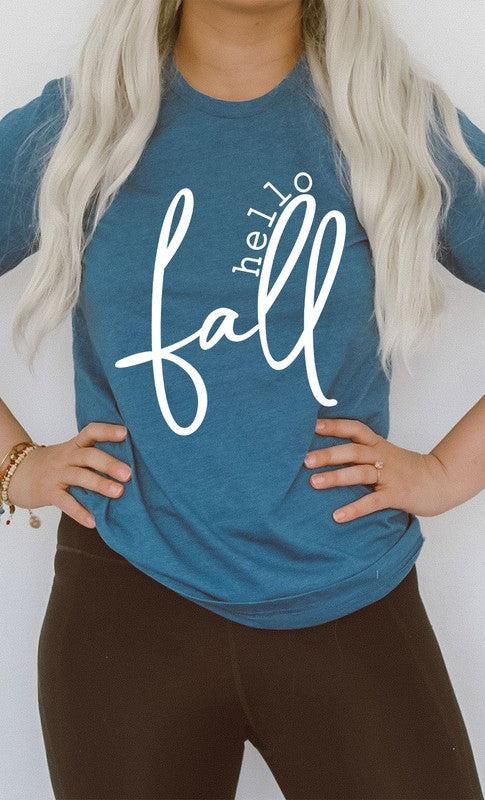 Hello Fall PLUS SIZE Graphic Tee T-Shirt