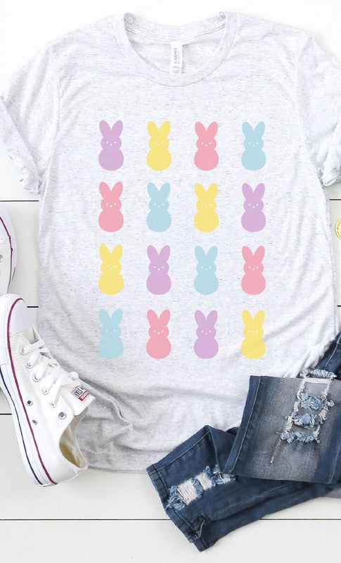 Peeps Bunnys Grid Graphic Tee T-Shirt