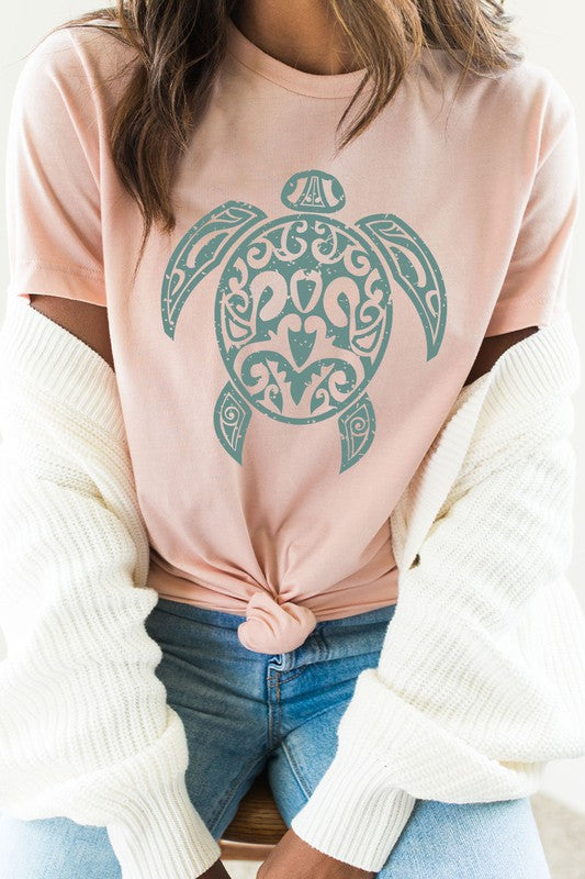 Sea Turtle Ocean Creature Summer Graphic Tee