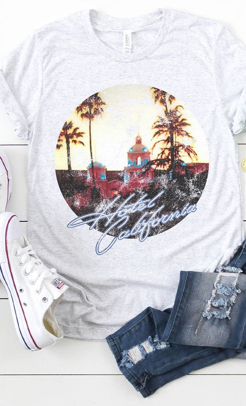 Retro Hotel California Graphic Tee T-Shirt