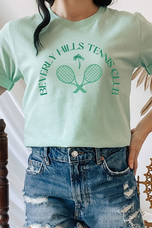 Beverly Hill Tennis Club Palm Trees Graphic Tee