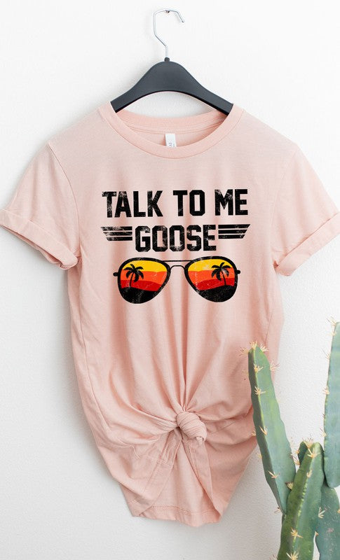 Talk to Me Goose Sunset Graphic Tee T-Shirt