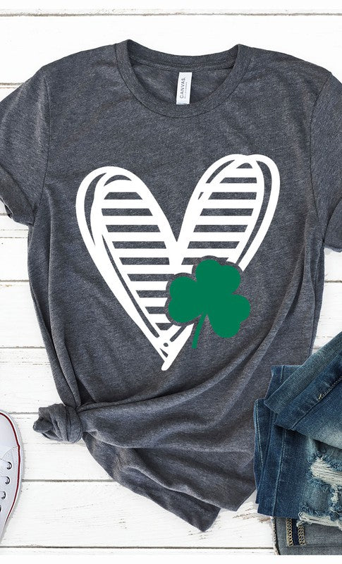 St Pattys Heart Graphic Tee T-Shirt PLUS