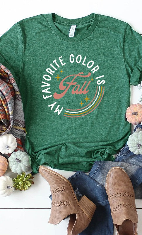 My Favorite Color is Fall Graphic Tee T-Shirt