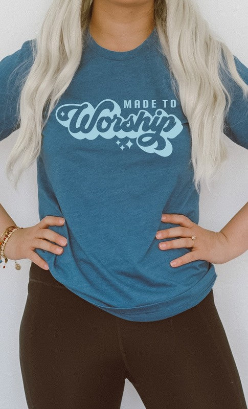 Made To Worship Spring Star Easter Graphic Tee T-Shirt