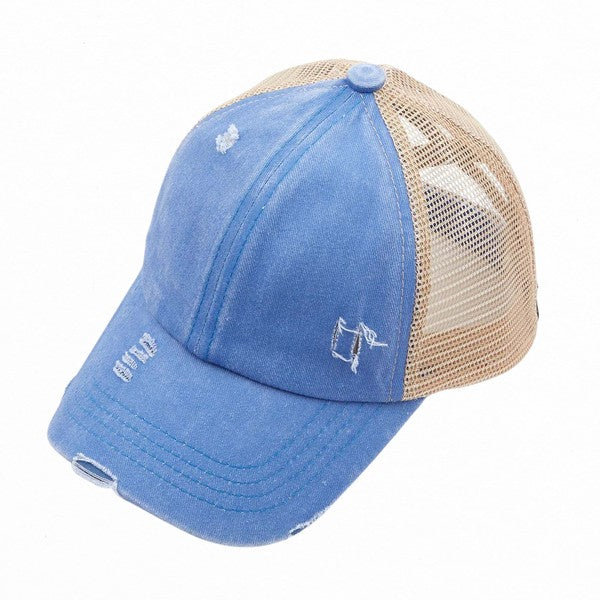 C.C Multi Level Crisscross Pony Cap