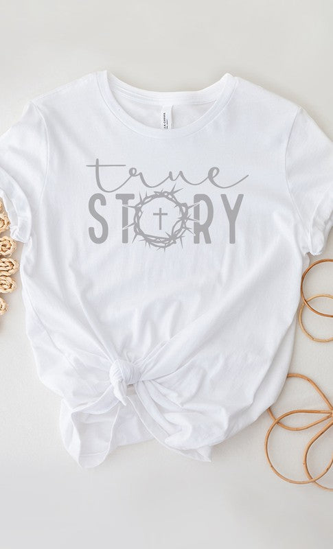 True Story Cross Easter Graphic Tee T-Shirt