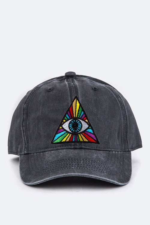 Eye Of Providence Embroidery Cotton Cap