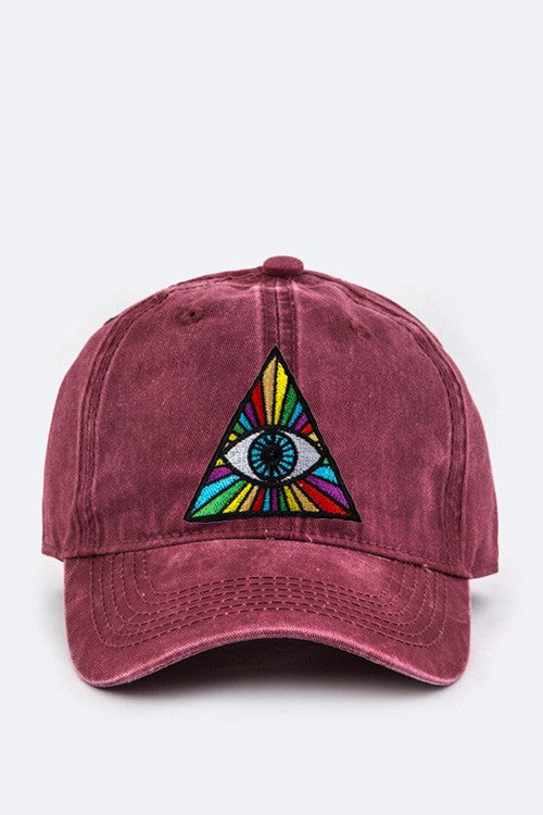 Eye Of Providence Embroidery Cotton Cap