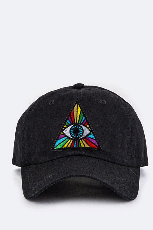 Eye Of Providence Embroidery Cotton Cap