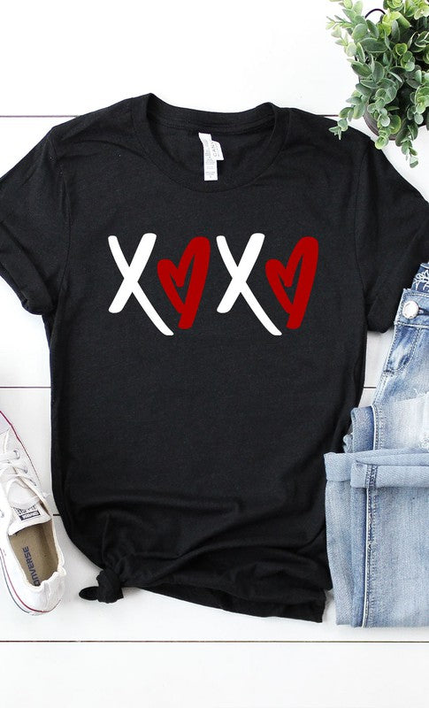 XOXO Heart Graphic Tee T-Shirt PLUS