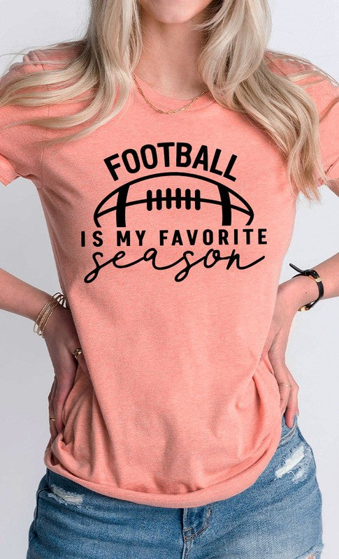 Football is my Favorite Season Graphic Tee T-Shirt