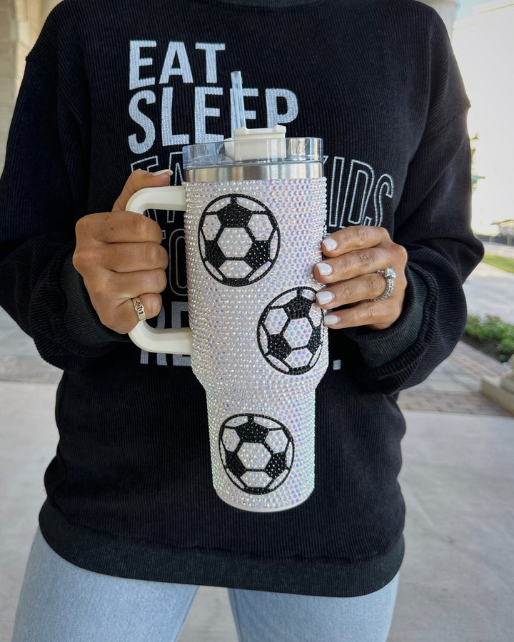 Crystal Soccer Tumbler