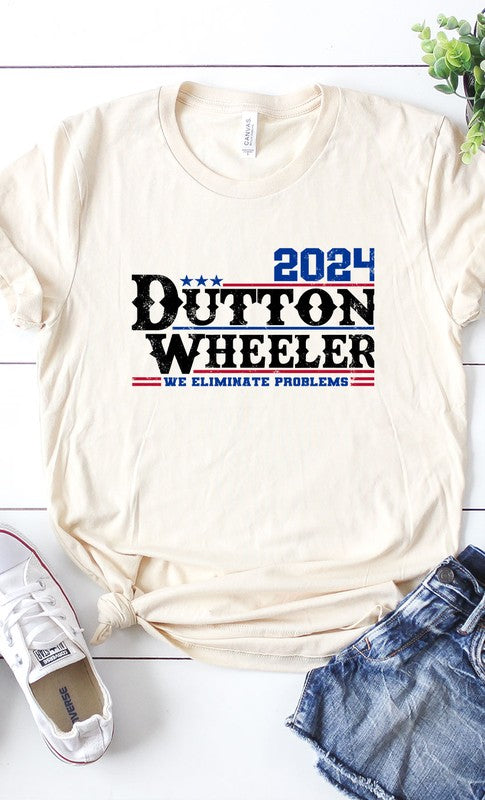 Dutton Wheeler For President Graphic Tee T-Shirt