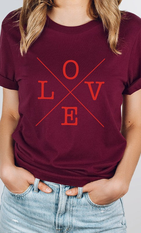 Love Valentines Day Graphic Tee T-Shirt