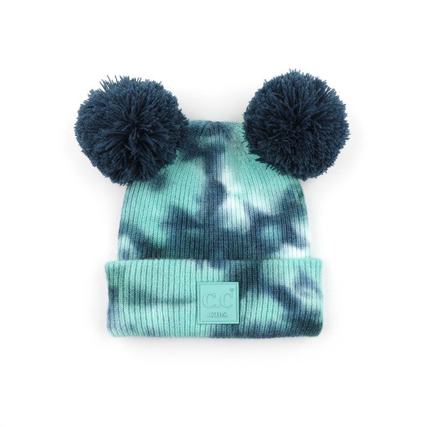 CC Kids Pom Pom Tie-Dye Beanie