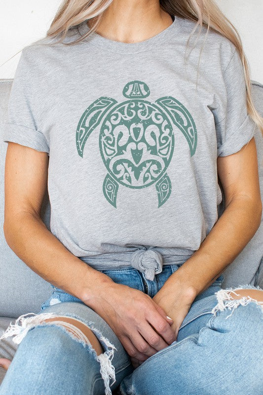 Sea Turtle Ocean Creature Summer Graphic Tee