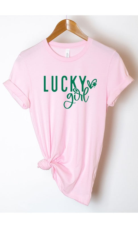 Lucky Girl Graphic Tee T-Shirt