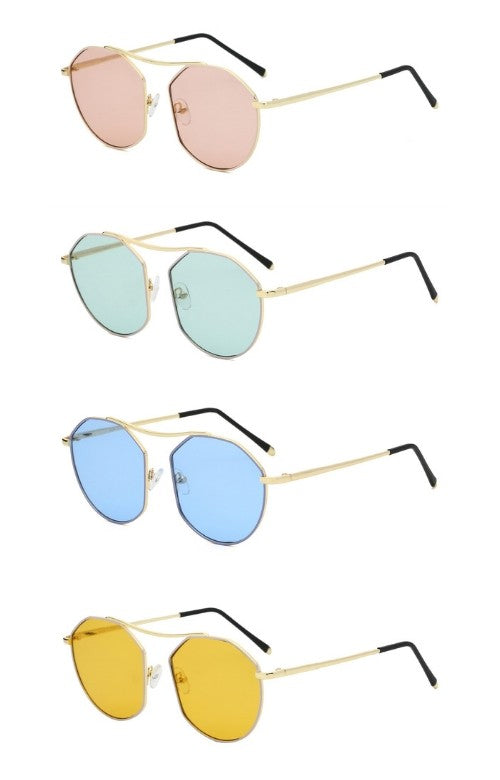 Round Geometric Fashion Sunglasses