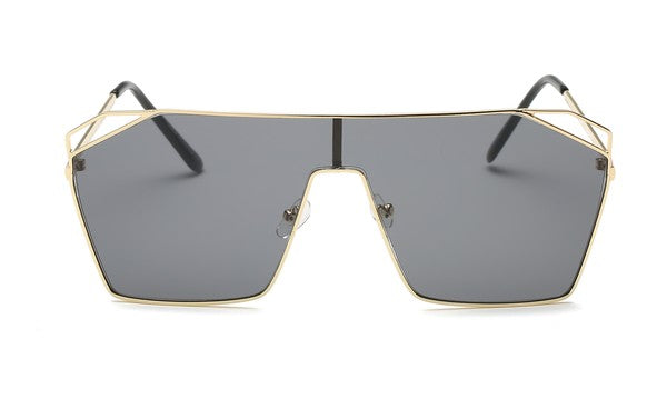 Square Oversize Tinted Fashion Sunglasses