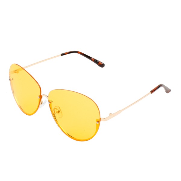 Half Frame Fashion Aviator Sunglasses