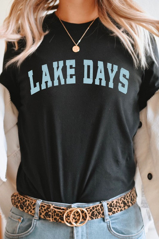 Lake Days Summer Fun Water Vacation Graphic Tee