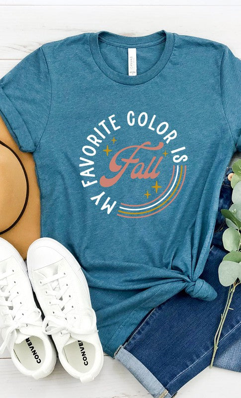 My Favorite Color is Fall Graphic Tee T-Shirt