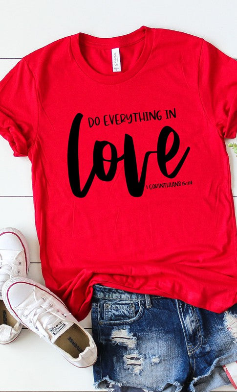 Do Everything In Love Graphic Tee T-Shirt PLUS