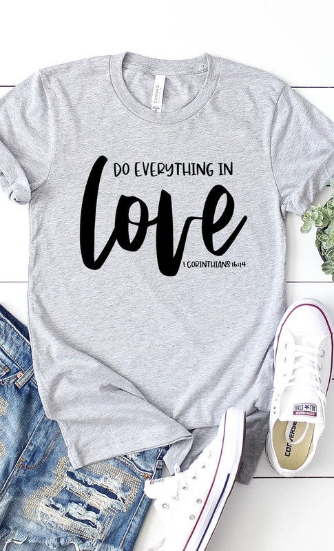 Do Everything In Love Graphic Tee T-Shirt PLUS