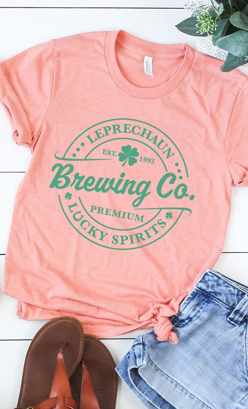 Leprechaun Brewing Co Graphic Tee T-Shirt