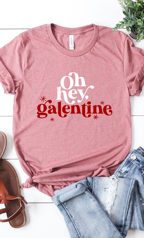 Oh Hey Galentine Graphic Tee T-Shirt PLUS