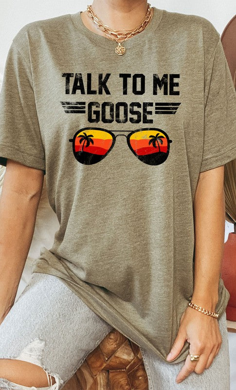 Talk to Me Goose Sunset Graphic Tee T-Shirt