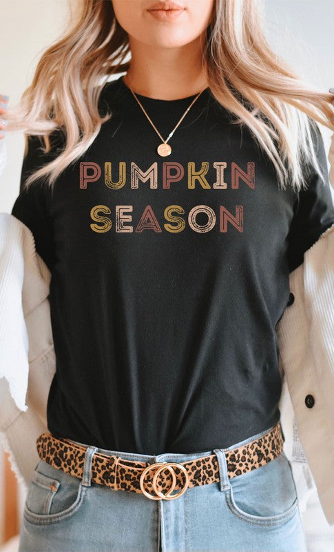 Retro Pumpkin Season PLUS Graphic Tee T-Shirt