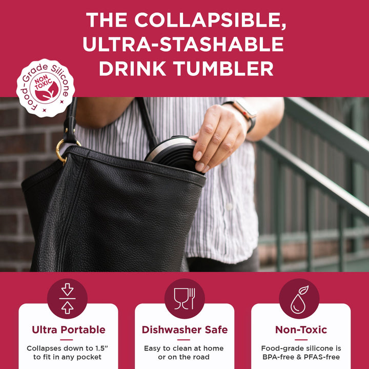 Collapsible Insulated Drink Tumbler